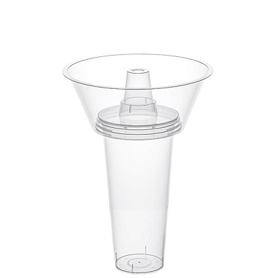 Снек-тарелка на стаканы Bubble cup (90 мм) ПП 1039П D=165мм Выс:65мм цвет прозр. 700мл ОЗЛП/ВЗЛП (х1/168)
